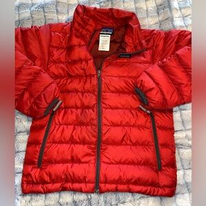 Patagonia Kids Vibrant Red Puffer Coat
